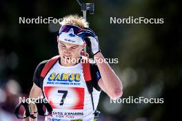 22.03.2024, Meribel, France (FRA): Peter Sanders (FRA) - French Championships biathlon, mass, Meribel (FRA). www.nordicfocus.com. © Thibaut/NordicFocus. Every downloaded picture is fee-liable.