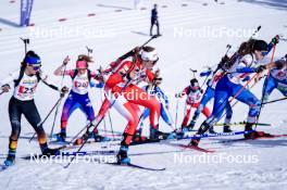 22.03.2024, Meribel, France (FRA): Margot Bonaime (FRA) - French Championships biathlon, mass, Meribel (FRA). www.nordicfocus.com. © Thibaut/NordicFocus. Every downloaded picture is fee-liable.