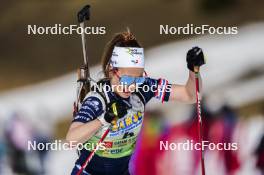 22.03.2024, Meribel, France (FRA): Chloe Chevalier (FRA) - French Championships biathlon, mass, Meribel (FRA). www.nordicfocus.com. © Thibaut/NordicFocus. Every downloaded picture is fee-liable.