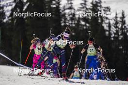 22.03.2024, Meribel, France (FRA): Camille Coupe (FRA) - French Championships biathlon, mass, Meribel (FRA). www.nordicfocus.com. © Thibaut/NordicFocus. Every downloaded picture is fee-liable.