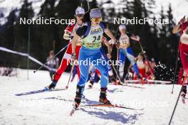 22.03.2024, Meribel, France (FRA): Caroline Lebay (FRA) - French Championships biathlon, mass, Meribel (FRA). www.nordicfocus.com. © Thibaut/NordicFocus. Every downloaded picture is fee-liable.