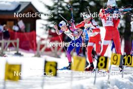 22.03.2024, Meribel, France (FRA): Tom Bouillet (FRA), Quentin Caviglia (FRA), (l-r)  - French Championships biathlon, mass, Meribel (FRA). www.nordicfocus.com. © Thibaut/NordicFocus. Every downloaded picture is fee-liable.