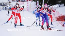 23.03.2024, Meribel, France (FRA): Zabou Mellouet Achard (FRA), (l-r) - French Championships biathlon, relay, Meribel (FRA). www.nordicfocus.com. © Thibaut/NordicFocus. Every downloaded picture is fee-liable.