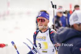 23.03.2024, Meribel, France (FRA): Antonin Guigonnat (FRA) - French Championships biathlon, relay, Meribel (FRA). www.nordicfocus.com. © Thibaut/NordicFocus. Every downloaded picture is fee-liable.