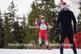 23.03.2024, Meribel, France (FRA): Lena Moretti (FRA) - French Championships biathlon, relay, Meribel (FRA). www.nordicfocus.com. © Thibaut/NordicFocus. Every downloaded picture is fee-liable.
