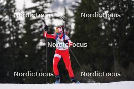 23.03.2024, Meribel, France (FRA): Olivia Brun (FRA) - French Championships biathlon, relay, Meribel (FRA). www.nordicfocus.com. © Thibaut/NordicFocus. Every downloaded picture is fee-liable.