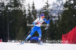 23.03.2024, Meribel, France (FRA): Lucas Bourcey (FRA) - French Championships biathlon, relay, Meribel (FRA). www.nordicfocus.com. © Thibaut/NordicFocus. Every downloaded picture is fee-liable.