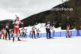 23.03.2024, Ulrichen, Switzerland (SUI): Event Feature: Start of the race - Swiss Championships biathlon, mass, Ulrichen (SUI). www.nordicfocus.com. © Manzoni/NordicFocus. Every downloaded picture is fee-liable.