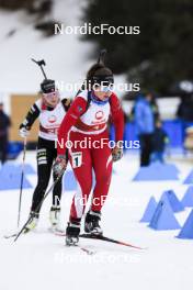 23.03.2024, Ulrichen, Switzerland (SUI): Julia Burch (SUI) - Swiss Championships biathlon, mass, Ulrichen (SUI). www.nordicfocus.com. © Manzoni/NordicFocus. Every downloaded picture is fee-liable.