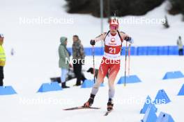 23.03.2024, Ulrichen, Switzerland (SUI): Alessia Laager (SUI) - Swiss Championships biathlon, mass, Ulrichen (SUI). www.nordicfocus.com. © Manzoni/NordicFocus. Every downloaded picture is fee-liable.