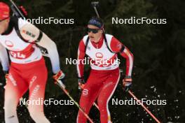 23.03.2024, Ulrichen, Switzerland (SUI): Silvano Demarmels (SUI), Loris Maier (SUI), (l-r) - Swiss Championships biathlon, mass, Ulrichen (SUI). www.nordicfocus.com. © Manzoni/NordicFocus. Every downloaded picture is fee-liable.