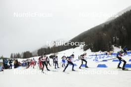 23.03.2024, Ulrichen, Switzerland (SUI): Event Feature: start of the race - Swiss Championships biathlon, mass, Ulrichen (SUI). www.nordicfocus.com. © Manzoni/NordicFocus. Every downloaded picture is fee-liable.