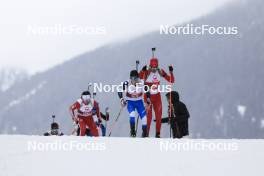 23.03.2024, Ulrichen, Switzerland (SUI): Levin Kunz (SUI), Remo Burch (SUI), (l-r) - Swiss Championships biathlon, mass, Ulrichen (SUI). www.nordicfocus.com. © Manzoni/NordicFocus. Every downloaded picture is fee-liable.