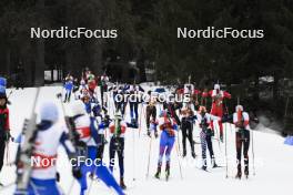 23.03.2024, Ulrichen, Switzerland (SUI): Event Feature: start of the race - Swiss Championships biathlon, mass, Ulrichen (SUI). www.nordicfocus.com. © Manzoni/NordicFocus. Every downloaded picture is fee-liable.
