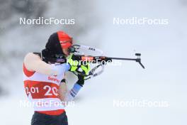 24.03.2024, Ulrichen, Switzerland (SUI): Niklas Hartweg (SUI) - Swiss Championships biathlon, single mixed relay, Ulrichen (SUI). www.nordicfocus.com. © Manzoni/NordicFocus. Every downloaded picture is fee-liable.