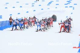 24.03.2024, Ulrichen, Switzerland (SUI): Event Feature: the start of competition - Swiss Championships biathlon, single mixed relay, Ulrichen (SUI). www.nordicfocus.com. © Manzoni/NordicFocus. Every downloaded picture is fee-liable.