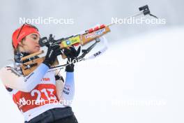 24.03.2024, Ulrichen, Switzerland (SUI): Chiara Arnet (SUI) - Swiss Championships biathlon, single mixed relay, Ulrichen (SUI). www.nordicfocus.com. © Manzoni/NordicFocus. Every downloaded picture is fee-liable.
