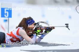 24.03.2024, Ulrichen, Switzerland (SUI): Selina Gasparin (SUI) - Swiss Championships biathlon, single mixed relay, Ulrichen (SUI). www.nordicfocus.com. © Manzoni/NordicFocus. Every downloaded picture is fee-liable.