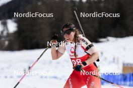 22.03.2024, Ulrichen, Switzerland (SUI): Lena Haecki-Gross (SUI) - Swiss Championships biathlon, sprint, Ulrichen (SUI). www.nordicfocus.com. © Manzoni/NordicFocus. Every downloaded picture is fee-liable.