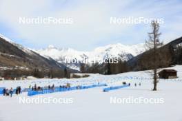 22.03.2024, Ulrichen, Switzerland (SUI): Event Feature: Overview over the start area - Swiss Championships biathlon, sprint, Ulrichen (SUI). www.nordicfocus.com. © Manzoni/NordicFocus. Every downloaded picture is fee-liable.