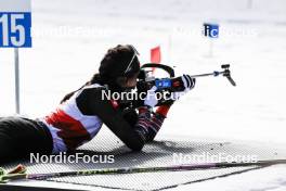 22.03.2024, Ulrichen, Switzerland (SUI): Flavia Barmettler (SUI) - Swiss Championships biathlon, sprint, Ulrichen (SUI). www.nordicfocus.com. © Manzoni/NordicFocus. Every downloaded picture is fee-liable.