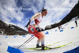 22.03.2024, Ulrichen, Switzerland (SUI): Niklas Hartweg (SUI) - Swiss Championships biathlon, sprint, Ulrichen (SUI). www.nordicfocus.com. © Manzoni/NordicFocus. Every downloaded picture is fee-liable.