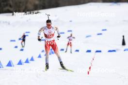 22.03.2024, Ulrichen, Switzerland (SUI): Niklas Hartweg (SUI) - Swiss Championships biathlon, sprint, Ulrichen (SUI). www.nordicfocus.com. © Manzoni/NordicFocus. Every downloaded picture is fee-liable.