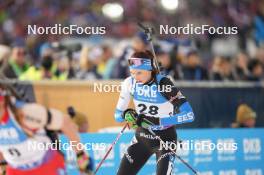 18.02.2024, Nove Mesto na Morave, Czechia (CZE): Tuuli Tomingas (EST) - IBU World Championships Biathlon, mass women, Nove Mesto na Morave (CZE). www.nordicfocus.com. © Thibaut/NordicFocus. Every downloaded picture is fee-liable.