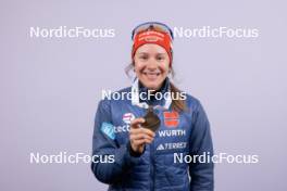 17.02.2024, Nove Mesto na Morave, Czechia (CZE): Sophia Schneider (GER) - IBU World Championships Biathlon, medals, Nove Mesto na Morave (CZE). www.nordicfocus.com. © Manzoni/NordicFocus. Every downloaded picture is fee-liable.