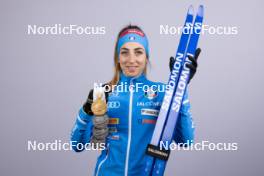 18.02.2024, Nove Mesto na Morave, Czechia (CZE): Lisa Vittozzi (ITA) - IBU World Championships Biathlon, medals, Nove Mesto na Morave (CZE). www.nordicfocus.com. © Manzoni/NordicFocus. Every downloaded picture is fee-liable.