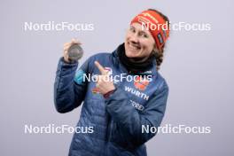 13.02.2024, Nove Mesto na Morave, Czechia (CZE): Janina Hettich-Walz (GER) - IBU World Championships Biathlon, medals, Nove Mesto na Morave (CZE). www.nordicfocus.com. © Manzoni/NordicFocus. Every downloaded picture is fee-liable.