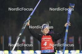 11.02.2024, Nove Mesto na Morave, Czechia (CZE): Sophie Chauveau (FRA) - IBU World Championships Biathlon, medals, Nove Mesto na Morave (CZE). www.nordicfocus.com. © Thibaut/NordicFocus. Every downloaded picture is fee-liable.