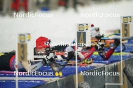 07.02.2024, Nove Mesto na Morave, Czechia (CZE): Amy Baserga (SUI) - IBU World Championships Biathlon, mixed relay, Nove Mesto na Morave (CZE). www.nordicfocus.com. © Thibaut/NordicFocus. Every downloaded picture is fee-liable.