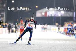 07.02.2024, Nove Mesto na Morave, Czechia (CZE): Eric Perrot (FRA) - IBU World Championships Biathlon, mixed relay, Nove Mesto na Morave (CZE). www.nordicfocus.com. © Manzoni/NordicFocus. Every downloaded picture is fee-liable.