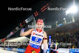 07.02.2024, Nove Mesto na Morave, Czechia (CZE): Amy Baserga (SUI) - IBU World Championships Biathlon, mixed relay, Nove Mesto na Morave (CZE). www.nordicfocus.com. © Manzoni/NordicFocus. Every downloaded picture is fee-liable.