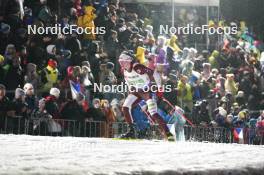 07.02.2024, Nove Mesto na Morave, Czechia (CZE): Edgars Mise (LAT) - IBU World Championships Biathlon, mixed relay, Nove Mesto na Morave (CZE). www.nordicfocus.com. © Thibaut/NordicFocus. Every downloaded picture is fee-liable.