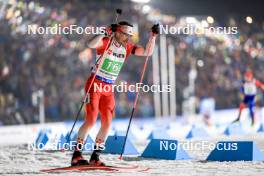 07.02.2024, Nove Mesto na Morave, Czechia (CZE): Christian Gow (CAN) - IBU World Championships Biathlon, mixed relay, Nove Mesto na Morave (CZE). www.nordicfocus.com. © Manzoni/NordicFocus. Every downloaded picture is fee-liable.