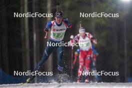 07.02.2024, Nove Mesto na Morave, Czechia (CZE): Sean Doherty (USA) - IBU World Championships Biathlon, mixed relay, Nove Mesto na Morave (CZE). www.nordicfocus.com. © Thibaut/NordicFocus. Every downloaded picture is fee-liable.