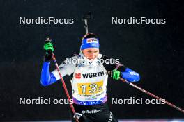 07.02.2024, Nove Mesto na Morave, Czechia (CZE): Tuuli Tomingas (EST) - IBU World Championships Biathlon, mixed relay, Nove Mesto na Morave (CZE). www.nordicfocus.com. © Manzoni/NordicFocus. Every downloaded picture is fee-liable.