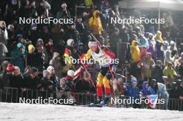 07.02.2024, Nove Mesto na Morave, Czechia (CZE): Thierry Langer (BEL) - IBU World Championships Biathlon, mixed relay, Nove Mesto na Morave (CZE). www.nordicfocus.com. © Thibaut/NordicFocus. Every downloaded picture is fee-liable.