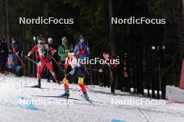 07.02.2024, Nove Mesto na Morave, Czechia (CZE): Thierry Langer (BEL) - IBU World Championships Biathlon, mixed relay, Nove Mesto na Morave (CZE). www.nordicfocus.com. © Thibaut/NordicFocus. Every downloaded picture is fee-liable.