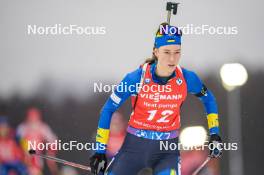 11.02.2024, Nove Mesto na Morave, Czechia (CZE): Khrystyna Dmytrenko (UKR) - IBU World Championships Biathlon, pursuit women, Nove Mesto na Morave (CZE). www.nordicfocus.com. © Thibaut/NordicFocus. Every downloaded picture is fee-liable.