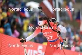 11.02.2024, Nove Mesto na Morave, Czechia (CZE): Emily Dickson (CAN) - IBU World Championships Biathlon, pursuit women, Nove Mesto na Morave (CZE). www.nordicfocus.com. © Manzoni/NordicFocus. Every downloaded picture is fee-liable.