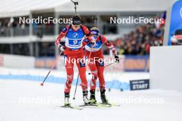 17.02.2024, Nove Mesto na Morave, Czechia (CZE): Anna Juppe (AUT) - IBU World Championships Biathlon, relay women, Nove Mesto na Morave (CZE). www.nordicfocus.com. © Manzoni/NordicFocus. Every downloaded picture is fee-liable.
