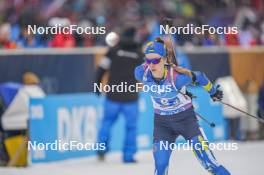 17.02.2024, Nove Mesto na Morave, Czechia (CZE): Khrystyna Dmytrenko (UKR) - IBU World Championships Biathlon, relay women, Nove Mesto na Morave (CZE). www.nordicfocus.com. © Thibaut/NordicFocus. Every downloaded picture is fee-liable.
