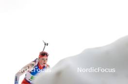 17.02.2024, Nove Mesto na Morave, Czechia (CZE): Amy Baserga (SUI) - IBU World Championships Biathlon, relay women, Nove Mesto na Morave (CZE). www.nordicfocus.com. © Manzoni/NordicFocus. Every downloaded picture is fee-liable.