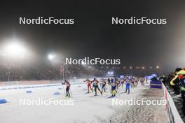 15.02.2024, Nove Mesto na Morave, Czechia (CZE): Event Feature: start of competition - IBU World Championships Biathlon, single mixed relay, Nove Mesto na Morave (CZE). www.nordicfocus.com. © Thibaut/NordicFocus. Every downloaded picture is fee-liable.