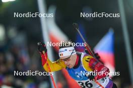 10.02.2024, Nove Mesto na Morave, Czechia (CZE): Thierry Langer (BEL) - IBU World Championships Biathlon, sprint men, Nove Mesto na Morave (CZE). www.nordicfocus.com. © Thibaut/NordicFocus. Every downloaded picture is fee-liable.