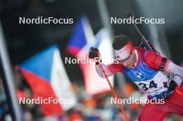 10.02.2024, Nove Mesto na Morave, Czechia (CZE): Christian Gow (CAN) - IBU World Championships Biathlon, sprint men, Nove Mesto na Morave (CZE). www.nordicfocus.com. © Thibaut/NordicFocus. Every downloaded picture is fee-liable.