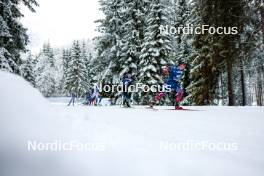 01.01.2024, Toblach, Italy (ITA): Naoto Baba (JPN), Scott Patterson (USA), (l-r)  - FIS world cup cross-country, tour de ski, pursuit, Toblach (ITA). www.nordicfocus.com. © Modica/NordicFocus. Every downloaded picture is fee-liable.